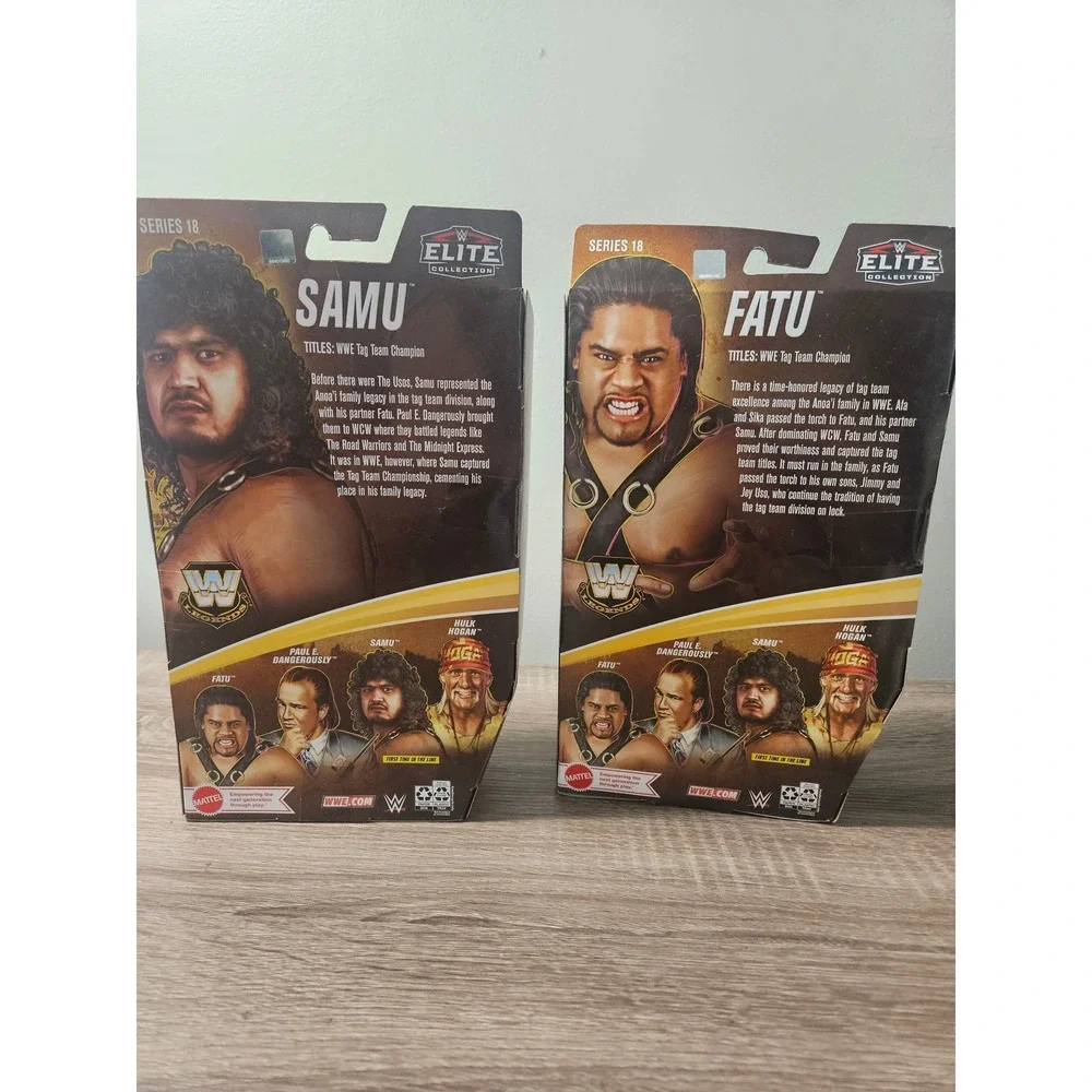 Mattel WWE Legends Series 18 Elite Collection Samu and Fatu Headshrinkers Set